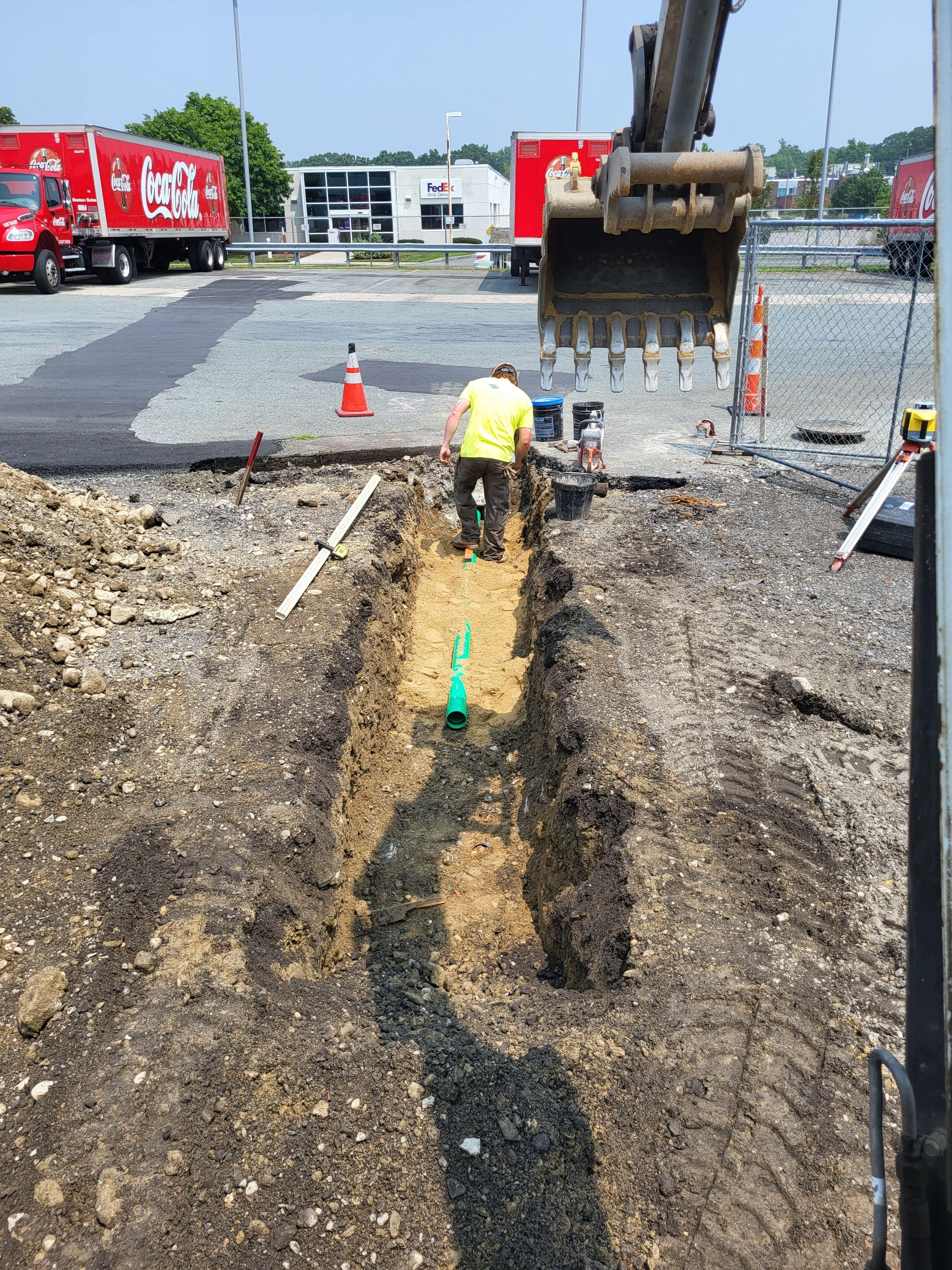 Backfilling operations for a new maintenance facility. No job too difficult for TD Construction.